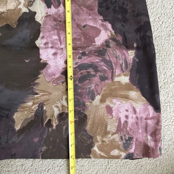 Ann Taylor Loft 6P pencil skirt in abstract print - Picture 2 of 6